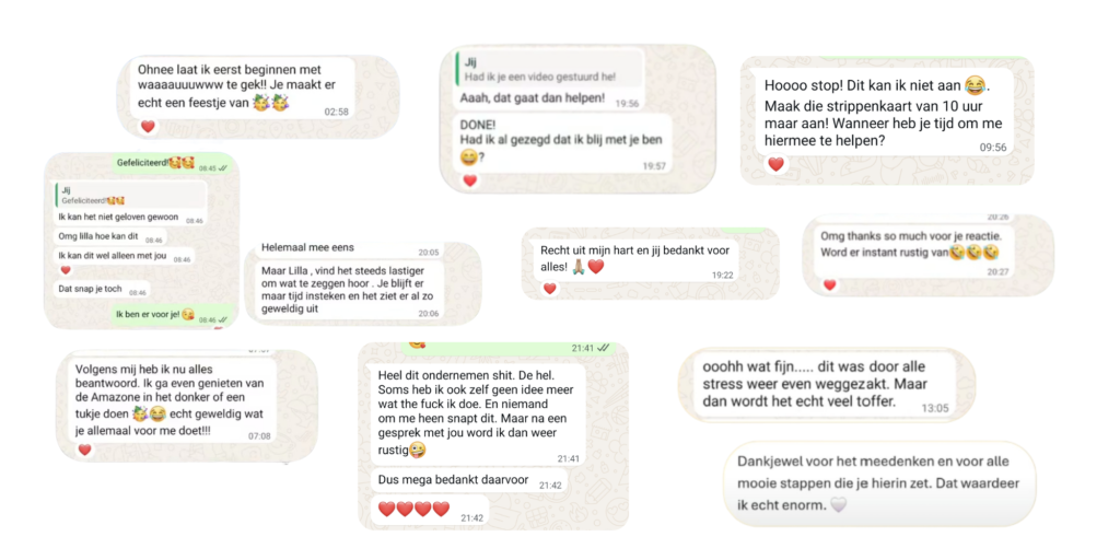 Voorbeeld chats met Lilla Kiss